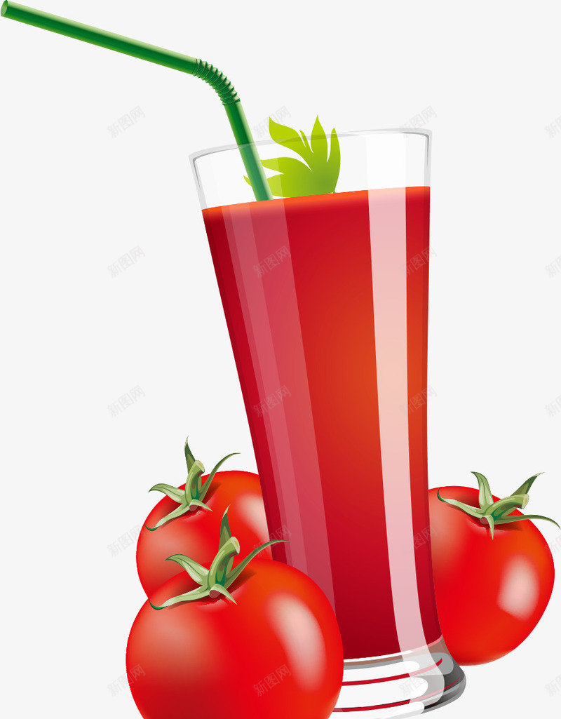 夏日番茄果汁饮品png免抠素材_新图网 https://ixintu.com 夏日 果汁 番茄 素材 饮品
