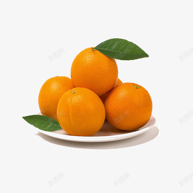 一盘橙子png免抠素材_新图网 https://ixintu.com 实物 新鲜水果 橙子 水果素材图片 盘子 黄色水果