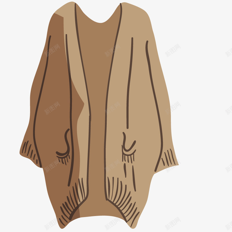 服装外套png免抠素材_新图网 https://ixintu.com 女装 款式图 毛衣 版型 针织衫