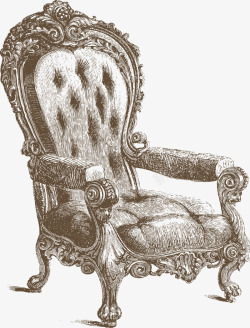 欧式古典藤椅装饰素材