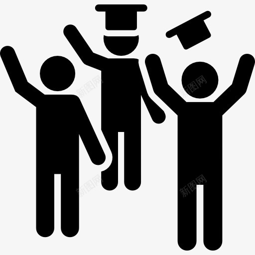 毕业图标png_新图网 https://ixintu.com 人 学士 学院坚持的人 毕业 聚会
