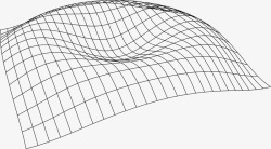 曲线水墨水墨元素水墨卷轴几何曲线高清图片
