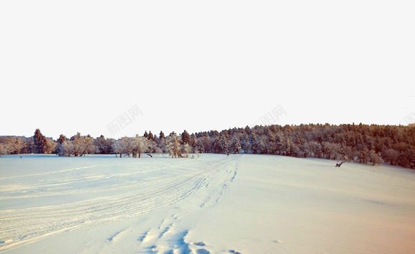 雪乡森林景色psd免抠素材_新图网 https://ixintu.com 冬日雪景 城市街景 旅游风景