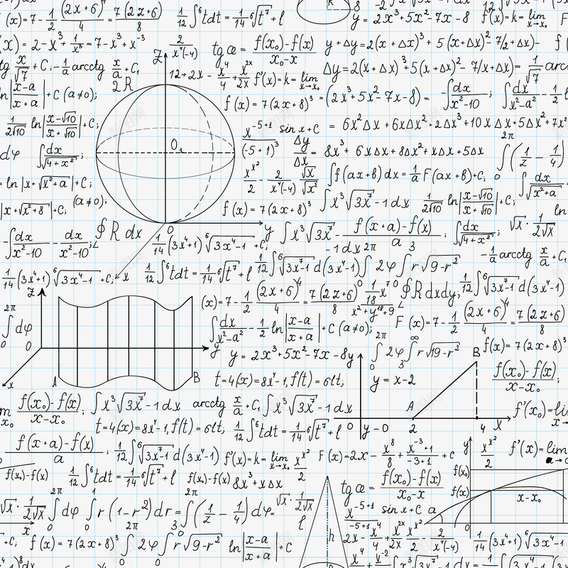 漂浮各式数学公式矢量图eps免抠素材_新图网 https://ixintu.com 教育 数学公式 漂浮 矢量图