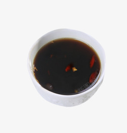 女性姜茶小碗里的姜茶高清图片
