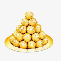 金色包装巧克力素材
