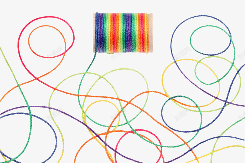 彩色缠绕细绳png免抠素材_新图网 https://ixintu.com 彩色 曲线 环绕 环绕线条 线条 绳子 缠绕