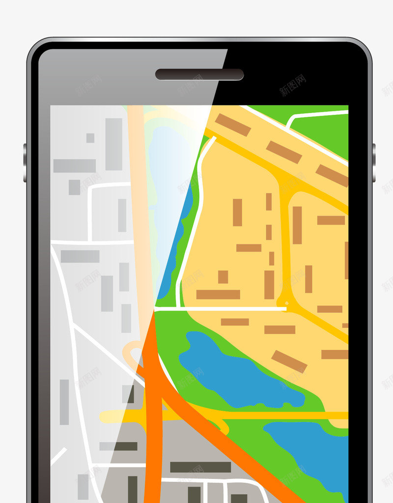 打开的手机png免抠素材_新图网 https://ixintu.com 地图 地点 手机 搜索