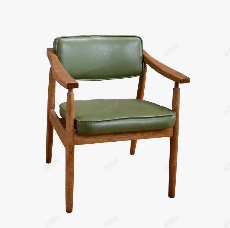 欧式椅子实木餐椅png免抠素材_新图网 https://ixintu.com 卡座沙发 墨绿色 实木餐椅 欧式椅子