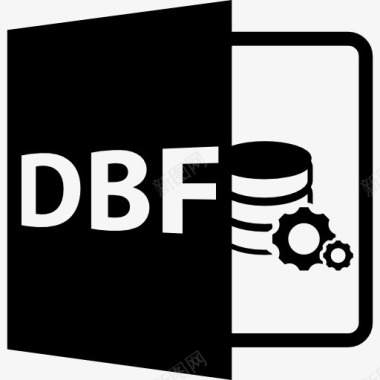 DBF开放文件格式图标图标