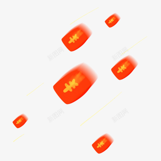 彩色漂浮红包元素png免抠素材_新图网 https://ixintu.com 创意 双11 双十一 彩色 氛围 漂浮 符号 红包