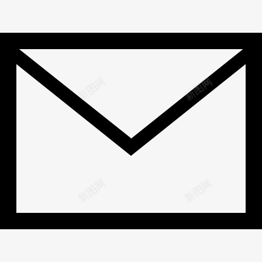 电子邮件信封轮廓图标png_新图网 https://ixintu.com 回来 封闭 新的信封 概述 界面 轮廓 邮件