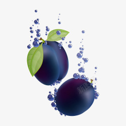 蓝莓酒艺术字时间的美味高清图片