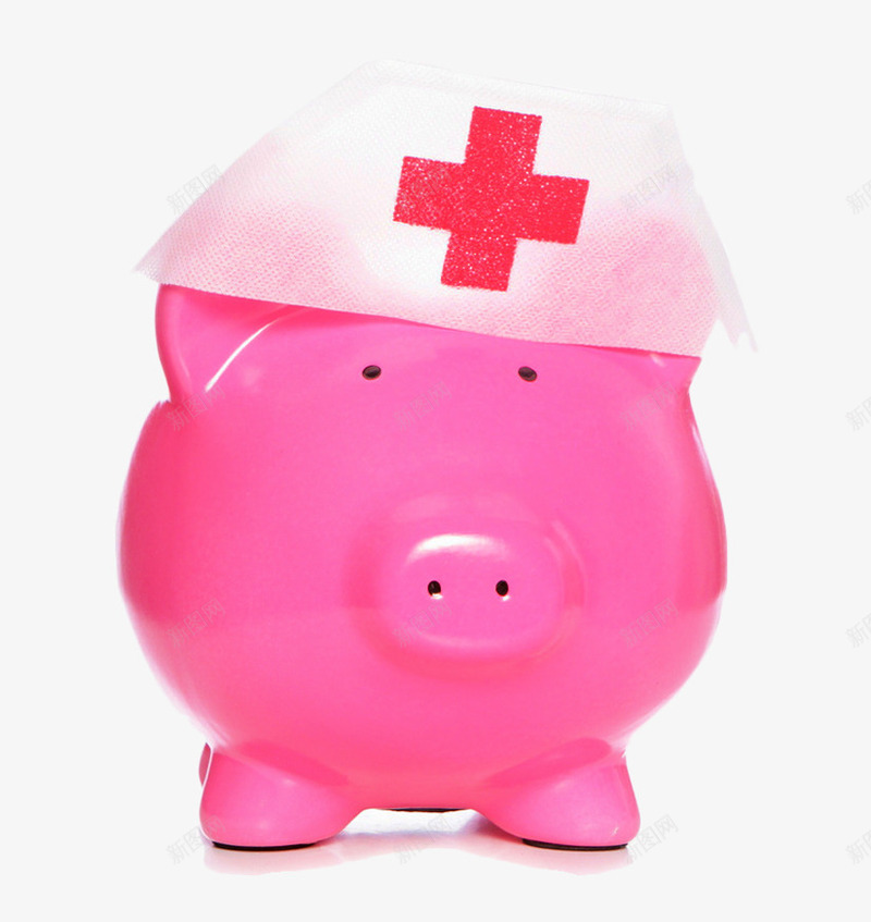 护士帽png免抠素材_新图网 https://ixintu.com 小猪 护士帽 白色帽子 粉色的 红十字