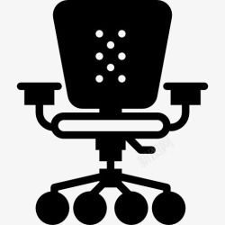 舒适的办公椅图标高清图片