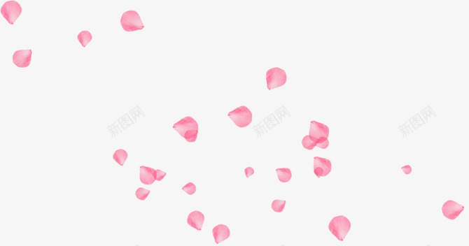 卡通粉色花瓣漂浮png免抠素材_新图网 https://ixintu.com png 浪漫 漂浮素材 粉色 花瓣