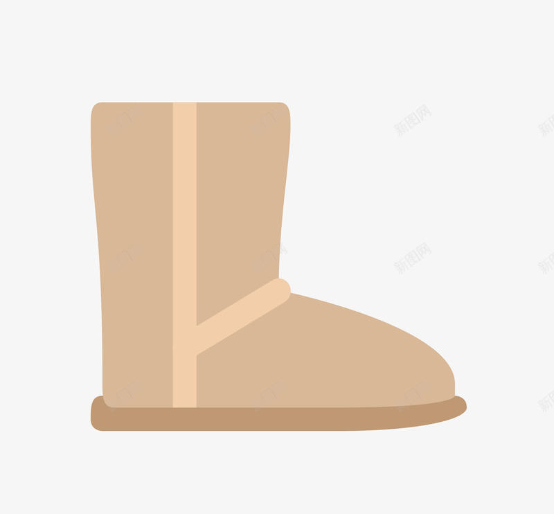 一只黄色的雪地靴png免抠素材_新图网 https://ixintu.com 卡通手绘 女士鞋子 棉靴 装饰图 雪地靴 鞋子