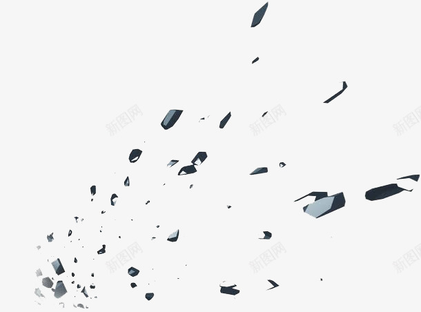 黑色漂浮物png免抠素材_新图网 https://ixintu.com 卡通 手绘 散落 水彩 漂浮物 碎片 装饰 黑色