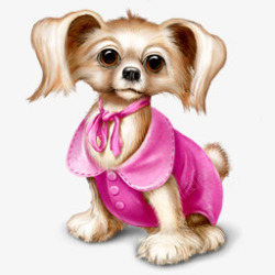 粉红狗狗粉红色的pinkicons图标高清图片