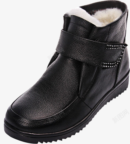 冬季黑色棉鞋png免抠素材_新图网 https://ixintu.com 冬季 棉鞋 黑色