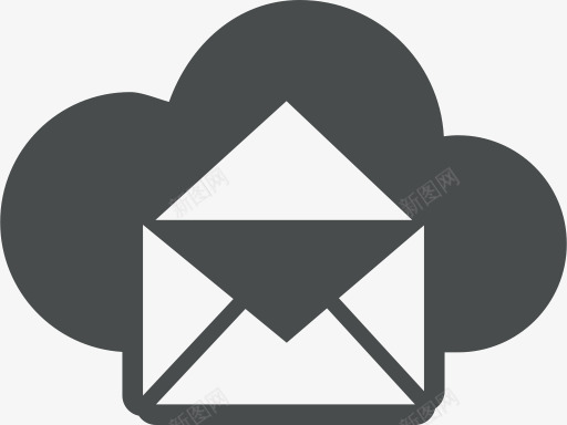云云计算通信信封信邮件打开云计图标png_新图网 https://ixintu.com Cloud cloud communication computing envelope letter mail open 云 云计算 信 信封 打开 通信 邮件