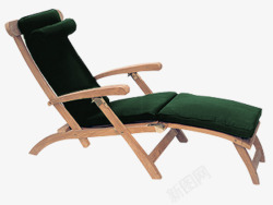 布椅子绿色躺椅高清图片