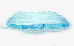 漂浮水晶蓝色水晶冰块漂浮高清图片