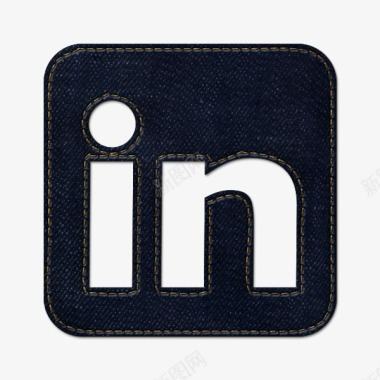 牛仔琼社会LinkedIn标志图标图标