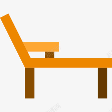 甲板上的椅子图标图标