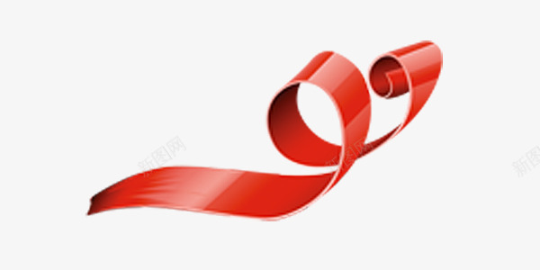 红丝带png免抠素材_新图网 https://ixintu.com 周年盛典装饰素材 红丝带 红飘带png素材 装饰素材 飘浮彩带