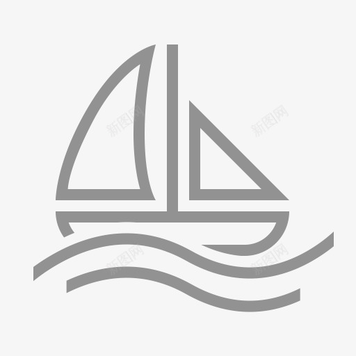 船帆船水hawcons图标png_新图网 https://ixintu.com Boat sailing water 帆船 水 船
