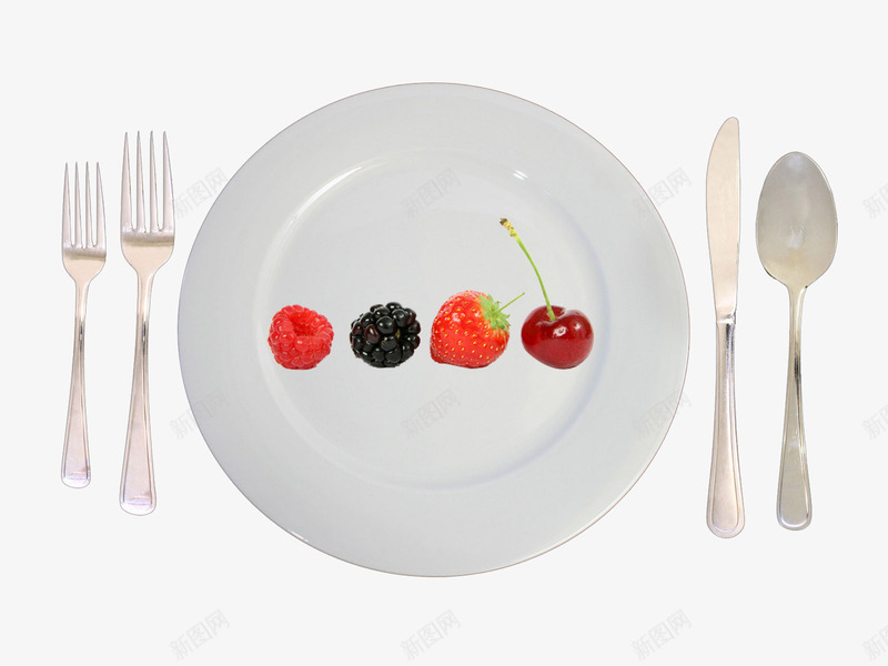 碗碟餐具png免抠素材_新图网 https://ixintu.com 刀叉碟子 家用厨房用品 水果装饰 盘子