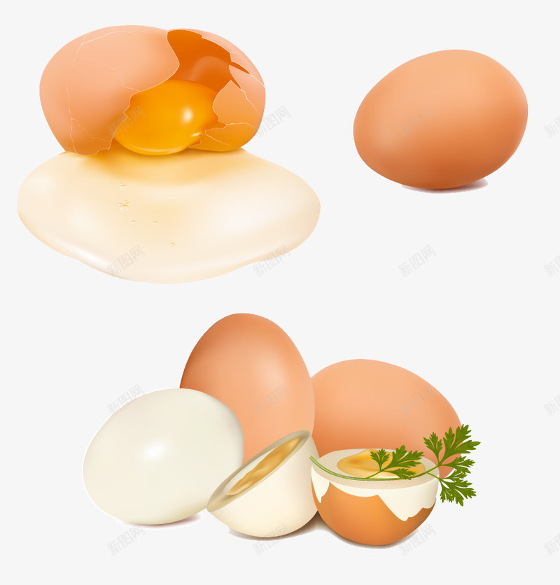 打开鸡蛋png免抠素材_新图网 https://ixintu.com 产品实物 打开鸡蛋 鸡蛋素材