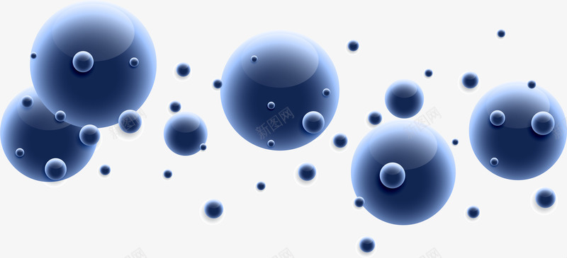 深蓝色科技光球png免抠素材_新图网 https://ixintu.com 光球 几何体 深蓝色 矢量素材 科技感