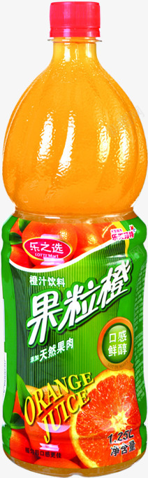 果粒橙饮料橙汁新鲜包装png免抠素材_新图网 https://ixintu.com 包装 新鲜 饮料