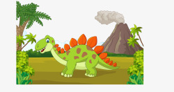 大型恐龙野生动物矢量图高清图片