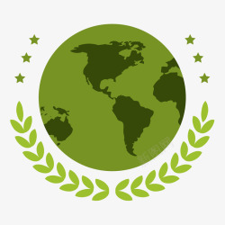 地球花盆设计绿色地球世界地球日高清图片