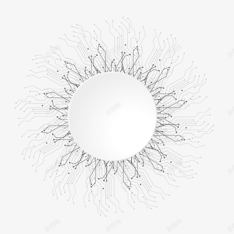 灰色圆弧科技线稿主题元素矢量图ai免抠素材_新图网 https://ixintu.com 主题 交织 商务 圆弧 灰色 科技 纹理 质感 矢量图