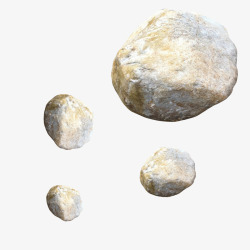 漂浮石子石头的的高清图片