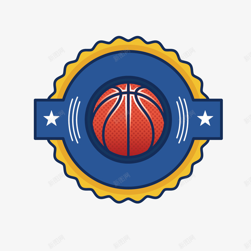 篮球标签简约元素png免抠素材_新图网 https://ixintu.com 标签 篮球 蓝色 装饰