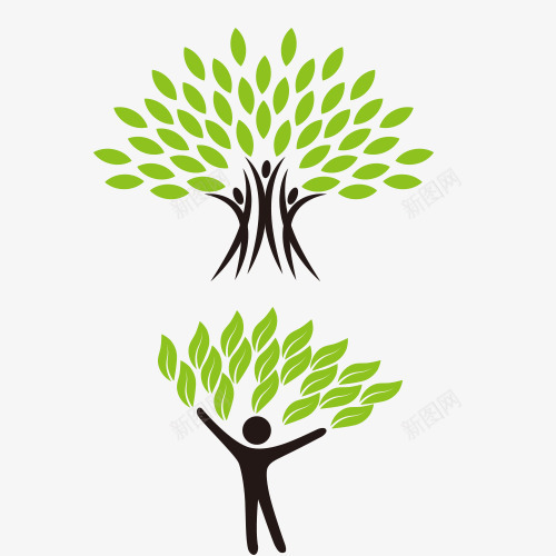 保护大树大树图标png_新图网 https://ixintu.com 卡通树 环保图标 绿化 绿色