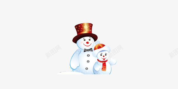 可以雪人png免抠素材_新图网 https://ixintu.com 可爱 堆雪人 小雪人 玩雪 雪人