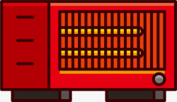 取暖家电手绘卡通电暖器高清图片