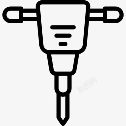 建设和修复工具Jackhammer图标高清图片