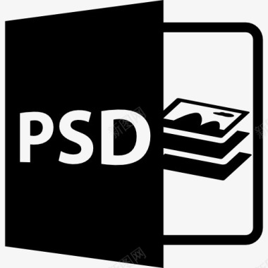 PSD的开放文件格式图标图标