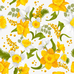 黄色花朵背景素材