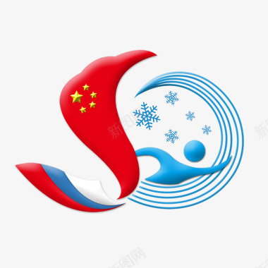 中俄冬运会LOGO图标图标