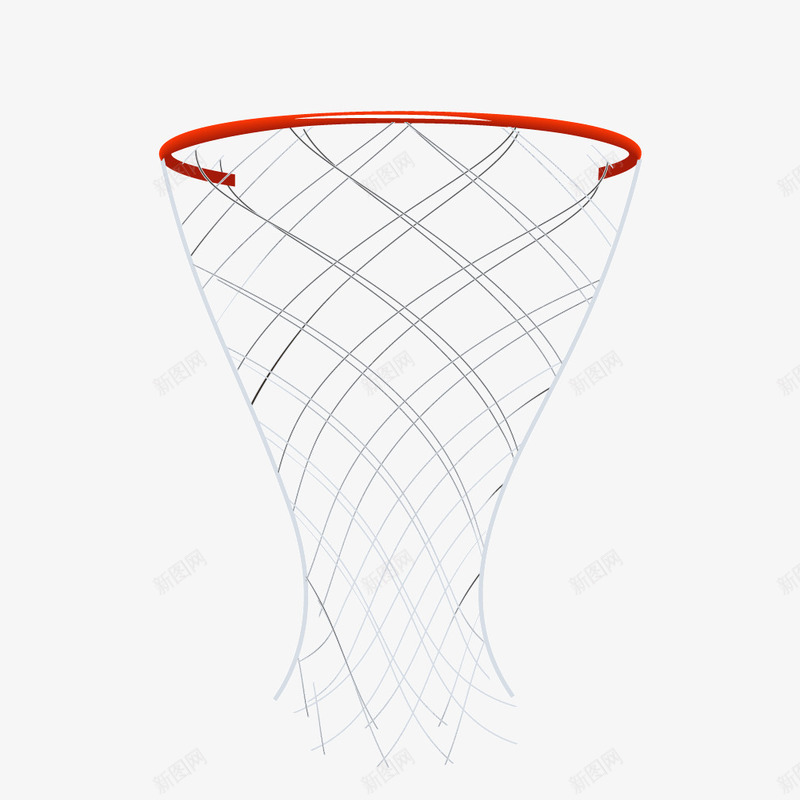 红色篮球球框篮网png免抠素材_新图网 https://ixintu.com 球框 篮球 篮网 红色
