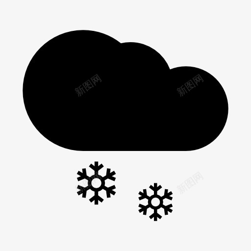 天气预报下雪标志图标png_新图网 https://ixintu.com 下雪 大雪