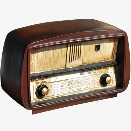 破旧收音机png免抠素材_新图网 https://ixintu.com 收音机 木质 破旧 褐色